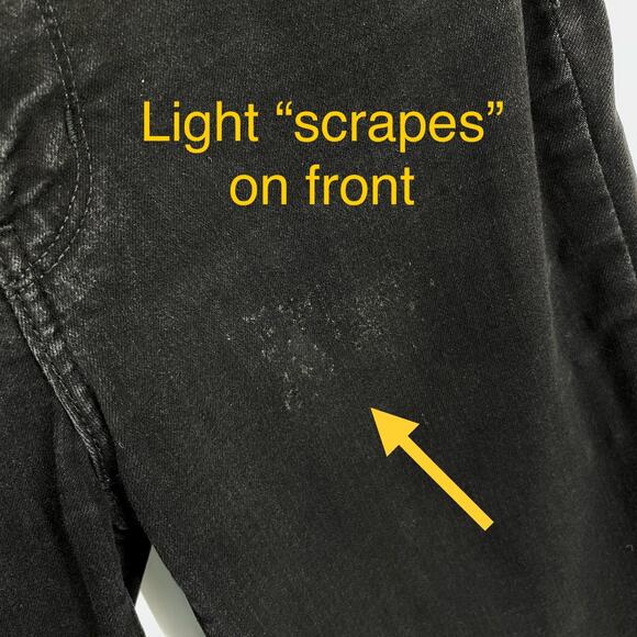 Levi’s 724 Women's High Rise Straight Leg Crop Jeans Size 28 Black Stretch - Picture 5 of 10